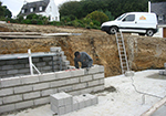 Réalisation des fondations à Oradour-sur-Vayres